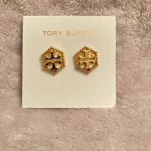Tory Burch Gold Logo Studs